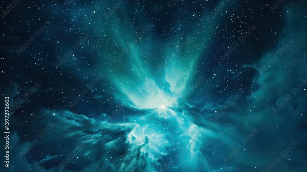 Canvas Prints vast cosmic swirl of stars and nebulae in deep space background