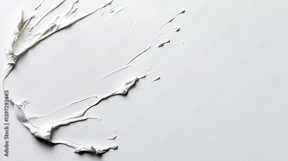 Poster creative paint texture application studio setting artistic content minimalist environment close-up v