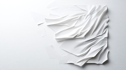 Obraz premium Dynamic white background art design modern studio digital art minimalist environment abstract concept