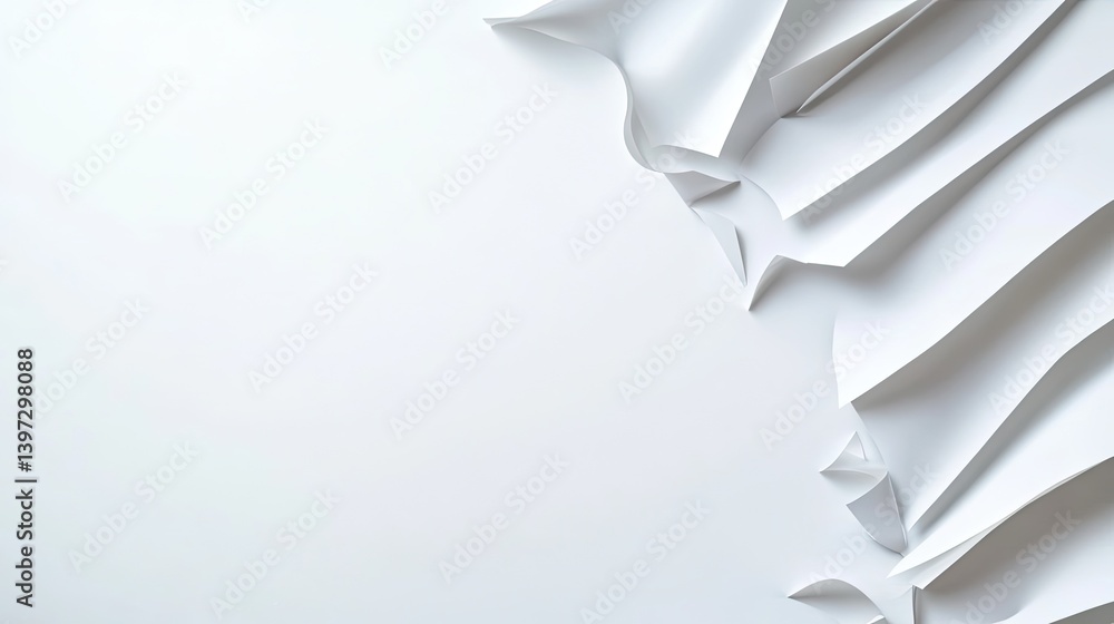 Poster dynamic white paper texture art minimalist design studio digital artwork creative environment abstra