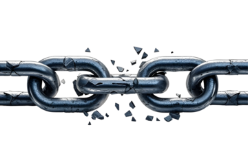 metal chain isolated on white background