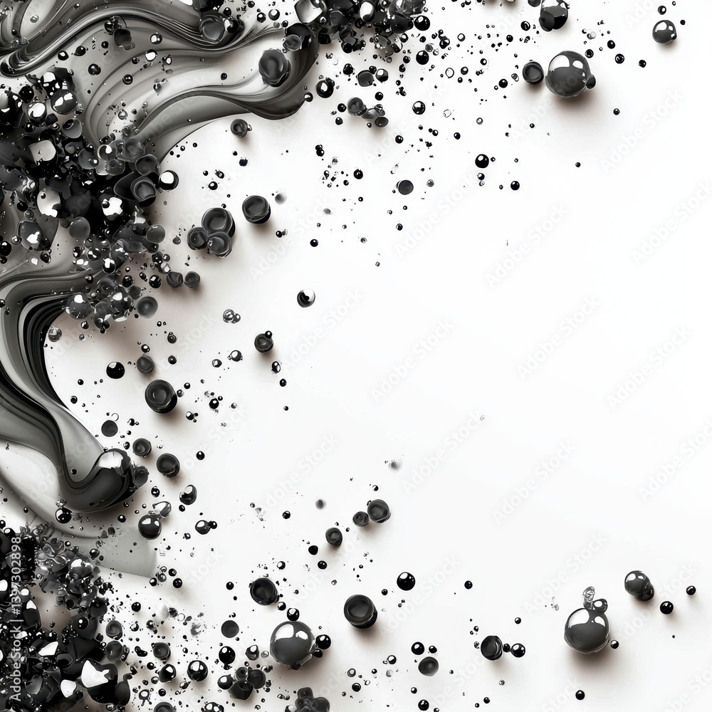 Poster dynamic abstract art composition studio digital artwork minimalist close-up texture exploration