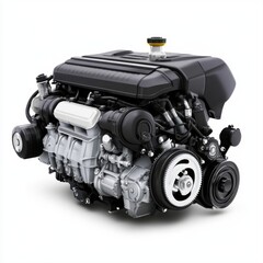 High-Performance Internal Combustion Engine with Modern Design and Advanced Engineering Features