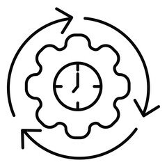 Smart Automation and Workflow Management vector Icon design