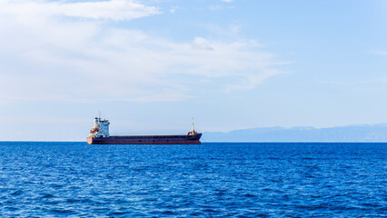 big oil, liquified gas or chemical tanker. Tanker ship logistic and transportation business oil and...