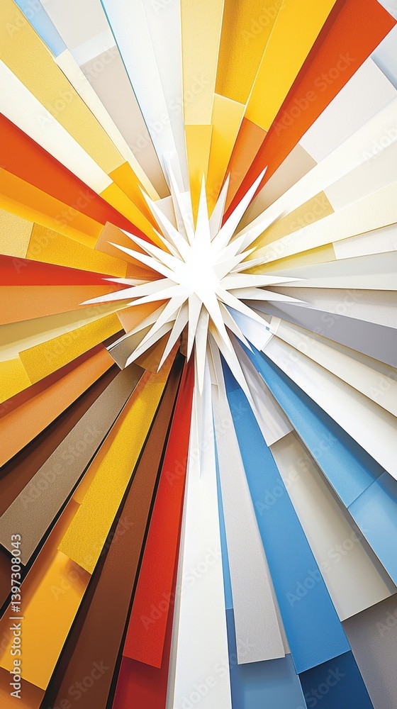 Poster dynamic color burst artwork modern studio digital art vibrant environment aerial view abstract conce