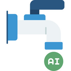 Obraz premium Smart Water Management Icon