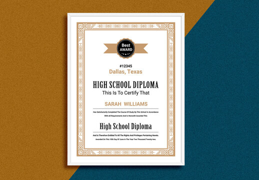 Certificate Design