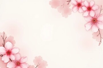 Fototapeta premium pink cherry blossom background