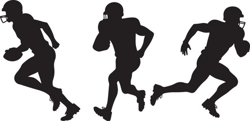 Patriotic American Football Player SVG | USA Flag Sports Silhouette