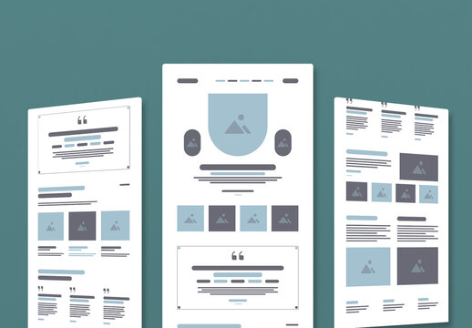 Wireframe Landing Layout
