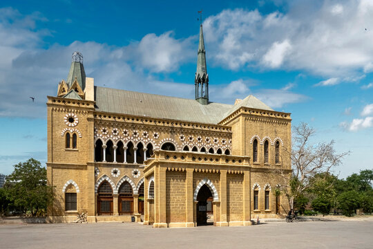 Ferrer Hall a historic building that showcases colonial era architecture and cultural heritage. Karachi Pakistan