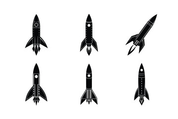 Spaceship icon in flat design. Vector illustration.