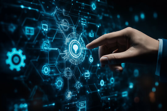 Digital Innovation Interactive Network Technology Interface Design