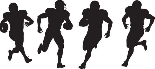 Patriotic American Football Player SVG   USA Flag Sports Silhouette © VectoraVerse