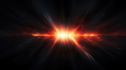 vibrant light flare black background