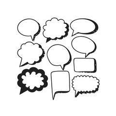 Fototapeta premium speech bubbles set