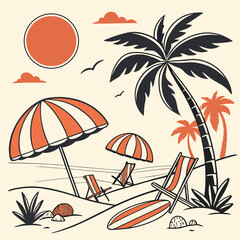 summer beach background