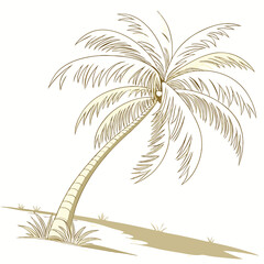 Fototapeta premium palm tree silhouette