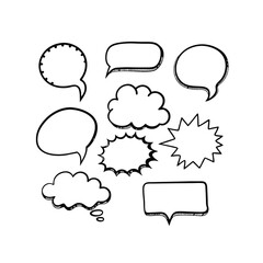 Fototapeta premium speech bubbles set