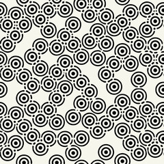 Vector seamless pattern. Abstract spotted texture. Monochrome natural spots. Creative background with fluid blots. Decorative tileable design.	