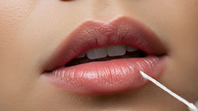 Cosmetic lip augmentation injectables procedure