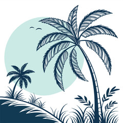 palm tree silhouette