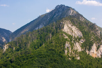 beautiful mountain landscape on a sunny summer day