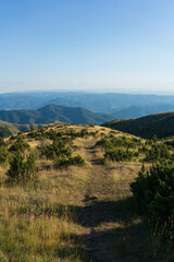 beautiful mountain landscape on a sunny summer day