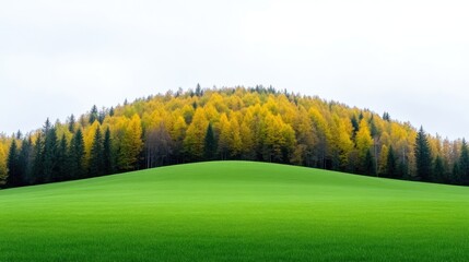 Naklejka premium Autumnal Hillside Meadow
