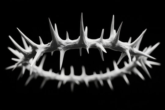 Emotional reflection on suffering studio abstract art dark background close-up spiritual concept