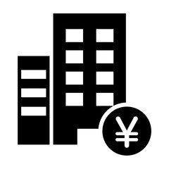 Obraz premium ビルとお金