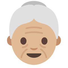 Light-Skinned Elderly Woman
