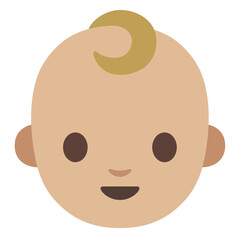 Light-Skinned Baby Emoji
