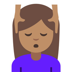 Massage Emoji – Female (Medium Skin Tone)
