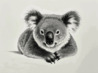 Koala watercolor whispers isolated vector illustration svg  