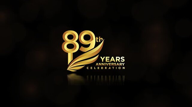 89th Anniversary, 89th Happy Anniversary, Happy 89th Anniversary Logo