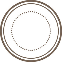 Naklejka premium Circular Frame Border Badge