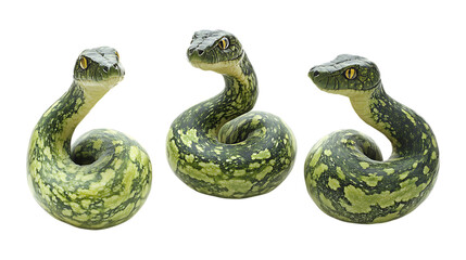 Naklejka premium Pack of Snake Plant Set Against Transparent Background for Botanical or Decor Projects