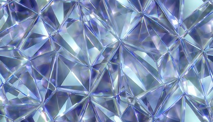 Abstract shiny 3d blue crystal background, diamant texture, faceted gem pattern illustration