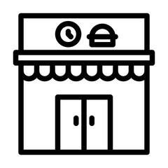 Fast food outlet icon