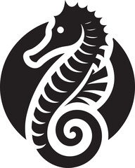 Minimalist Seahorse Logo