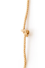 isolated rope mockup on white background top view