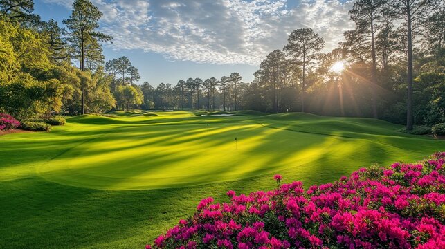 Serene Sunrise at Augusta National Golf Course