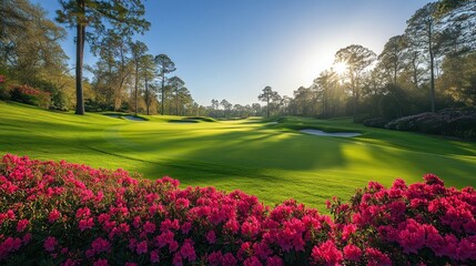Augusta National Golf Course: A Stunning Sunrise