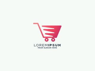 Shopping logo design vector template