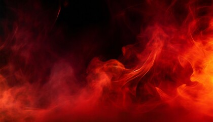 Fototapeta premium Fiery toned red and abstract black and red background with smoke and flame effects