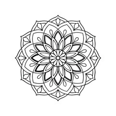 mandala abstract floral ornament