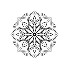 mandala abstract floral ornament