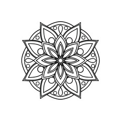 mandala abstract floral ornament
